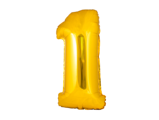  Birthday Balloon Number Overlay PNG