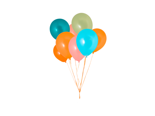 date  Birthday Balloon Overlay PNG
