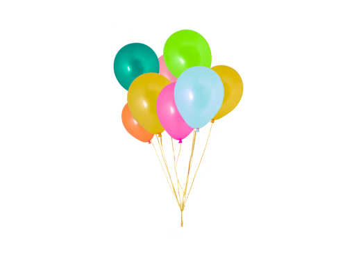 date  Birthday Balloon Overlay PNG