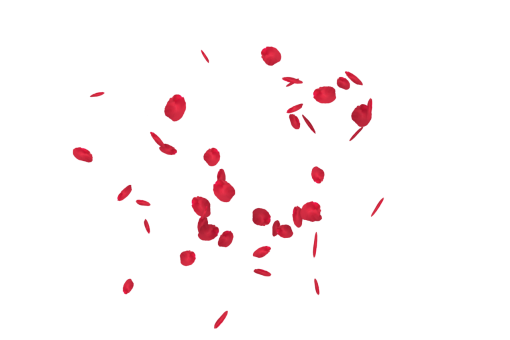 rose-colored  Falling Red Rose Petals Overlay PNG