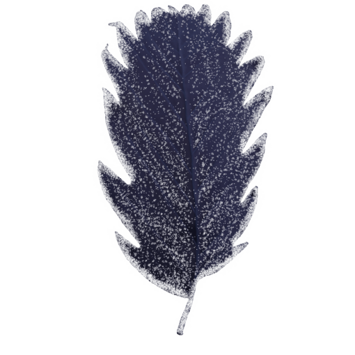 frozen  Winter Leaves Overlay PNG