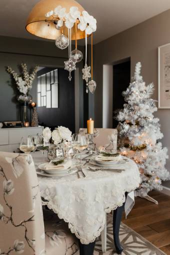 horizontal Mesa de la cena de navidad