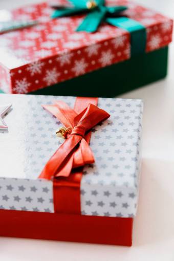 horizontal regalo de Navidad