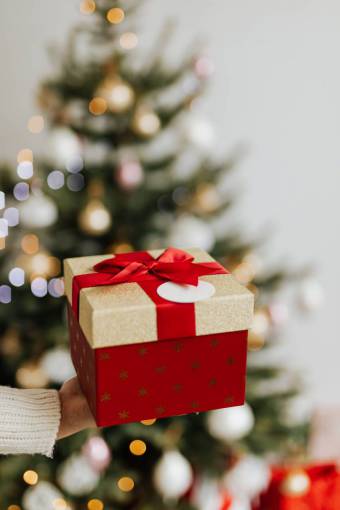 horizontal regalo de Navidad