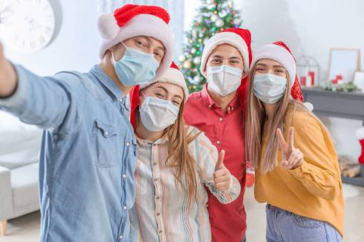 smiling Family at christmas