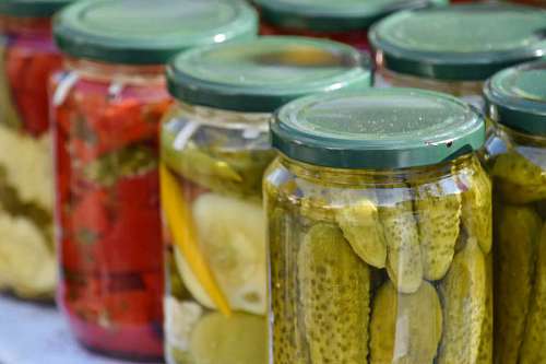 cucumber conservation bell handmade pepper vegetables homemade jar salad merchandise 