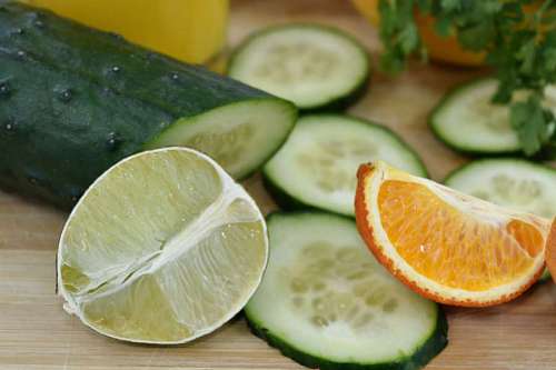 section cross breakfast mandarin salad fruit parsley cucumber citrus vegan kb