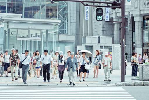 lane architecture  building  infrastructure  people  walking  men  women