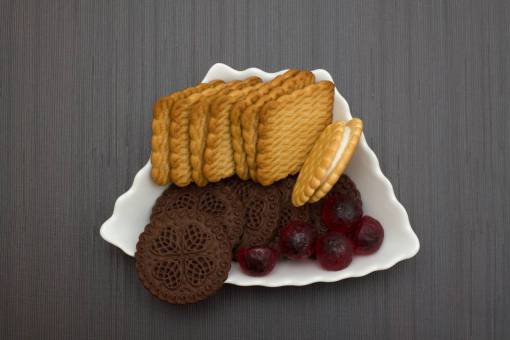 comida galletas hornear pan untar plato de vainilla