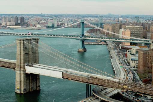 nyc water  cars  city  urban  bridges  america  usa