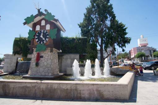 wooden Cuckoo Clock at Villa Carlos Paz City, Cordoba Province, Argentina
