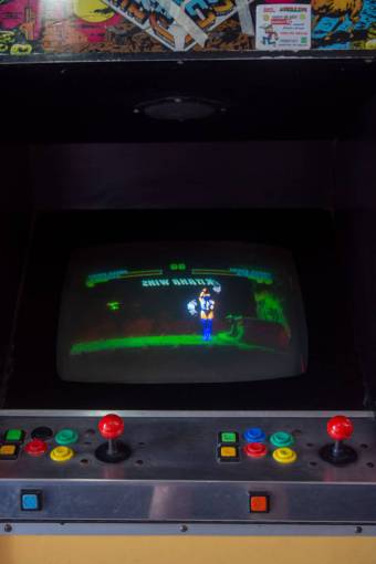 pantalla Máquina de videojuegos antigua