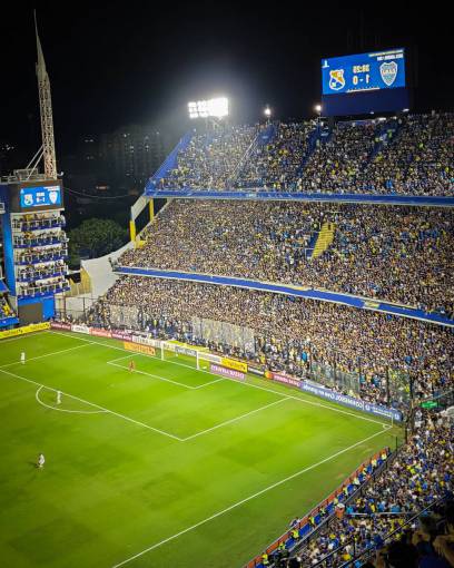 row Boca Juniors Stadium in Buenos Aires, Argentina