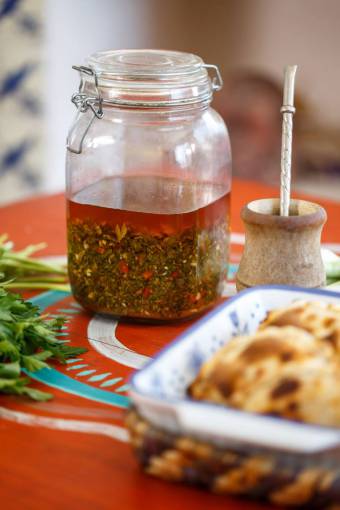 top-view Chimichurri Sauce