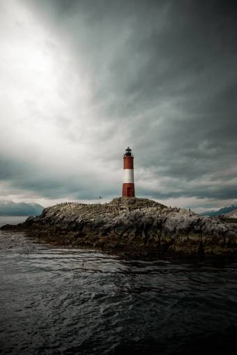 tierra faro del fin del mundo en ushuaia, argentina
