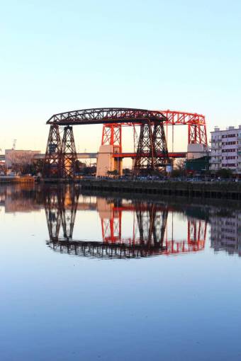 Riachuelo River in La Boca neighborhood, Buenos Aires, Argentina