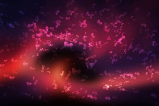 Heart bokeh Background Wallpaper