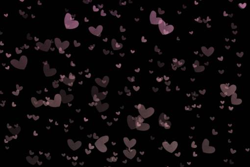 romantic Heart bokeh Background Wallpaper
