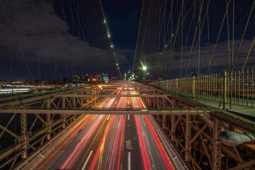autopista fotografía de transporte de coche de larga exposición ciudad de noche oscura