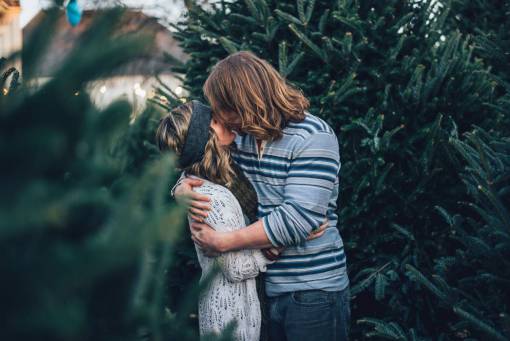 man  woman  people  couple  love  affection  kiss