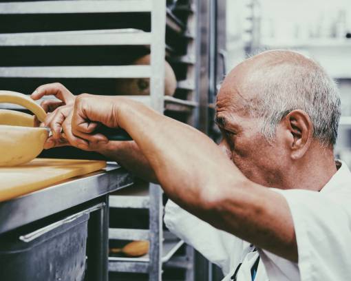 pastry people  man  old  baker  restaurant  bakeshop  pastries