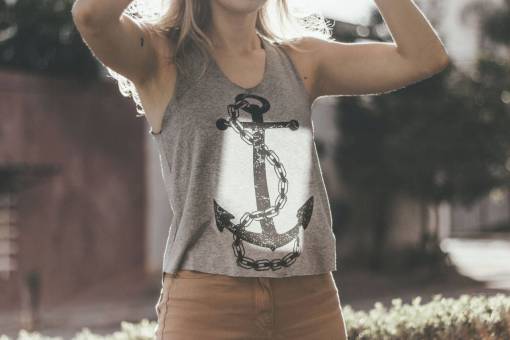 ancho gente mujer sando ancla verano rubia
