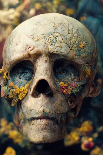 horror primer plano espeluznante muerte día de muertos; cráneo halloween cráneo humano rostro humano