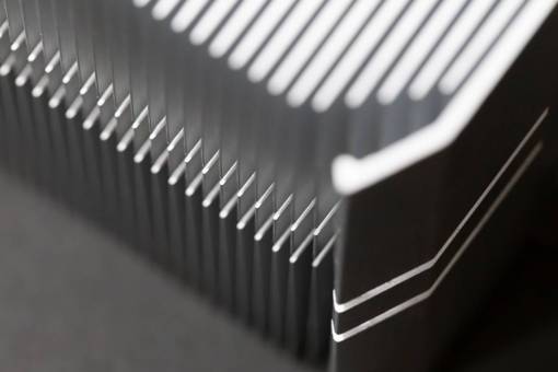 angle abstract  Aluminum  pattern  fins  silver  background  cast