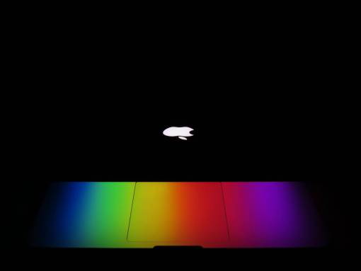 ipad manzana colorida luz artilugio oscuro ipad
