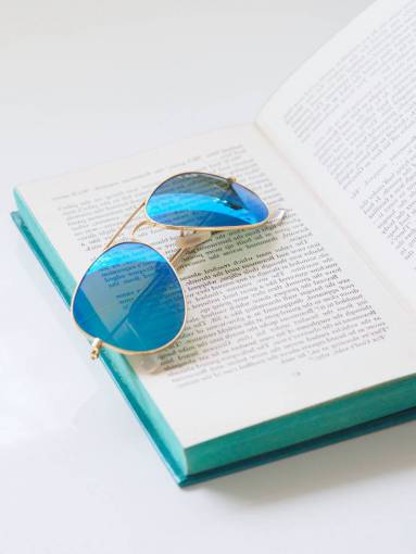 literature blue  sunglasses  book  open book  read  write  literature