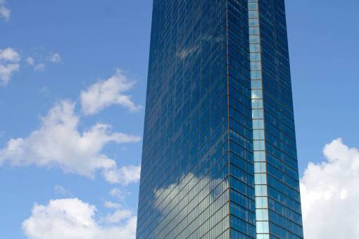 daytime city  building  windows  sky  clouds  downtown  urban