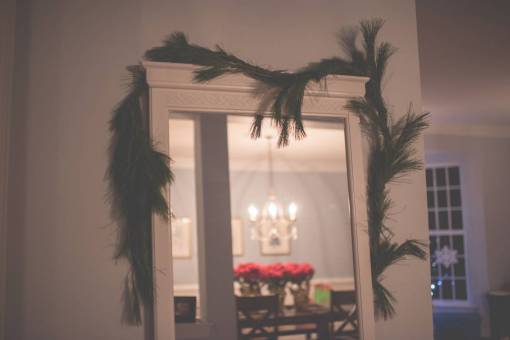 lampara decoración de la casa lámpara de luz de espejo de navidad