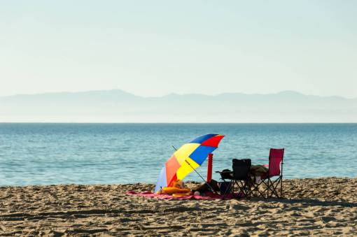 seat-belt lakeside  beach  umbrella  colorful  seat  chair  vacation