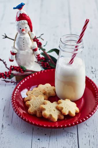 shorts milk  cookies  christmas  festive  holiday  shortbread  snack