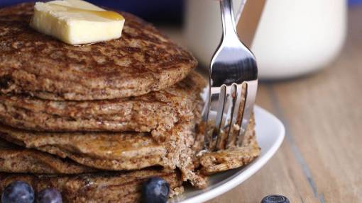 stack morning  breakfast  pancakes  butter  stack  food  eat