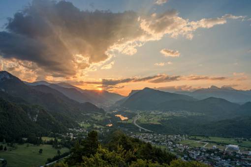 nature  landscape  aerial  sunset  clouds  sky  ray