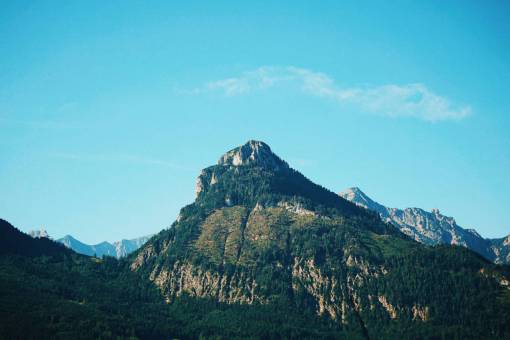 lush nature  landscape  mountains  summit  peaks  slope  lush