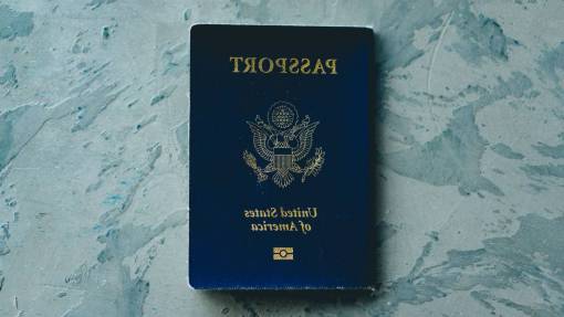 city passport  table  travel  close up  flat lay  american  document