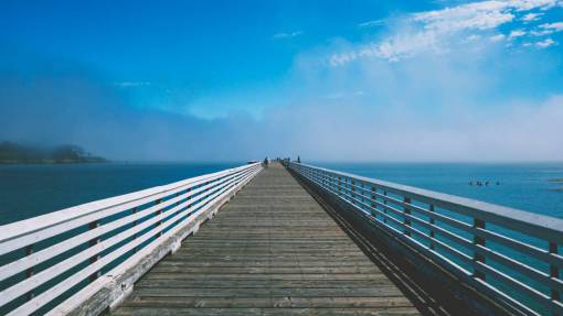 muelle muelle muelle cielo azul océano mar lago