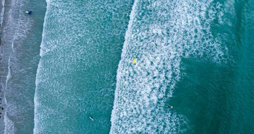 vista aerea mar océano agua olas naturaleza vista aérea