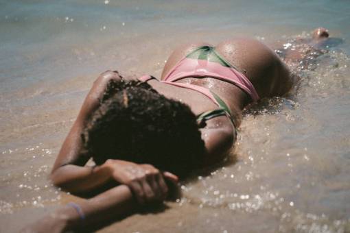 swimsuit sea  ocean  water  waves  nature  people  woman