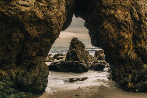 cave sea  ocean  water  waves  nature  rocks  coast