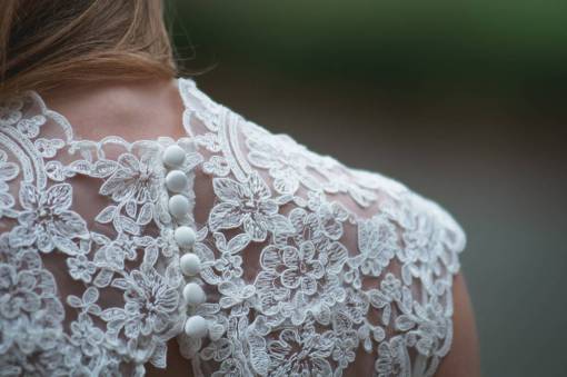 boton vestido de novia boda novia encaje delicado botones personas