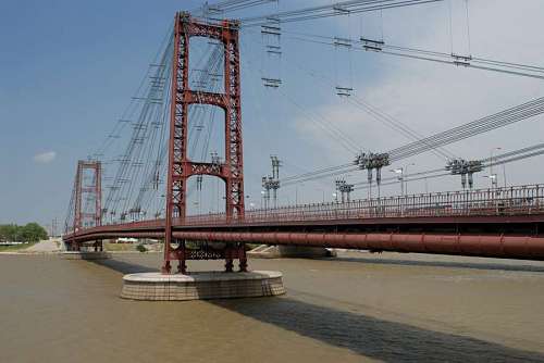 province Puente en Provincia de Santa Fe sobre Rio Parana en Argentina