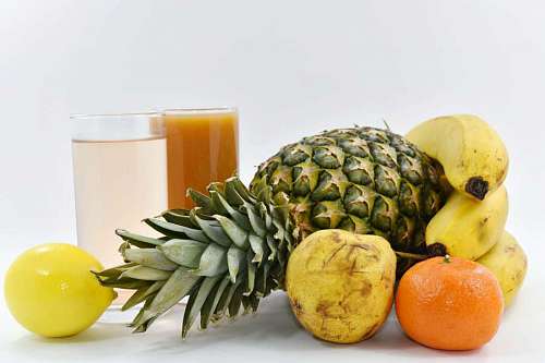 banana-dish-fruit juice pineapple citrus banana fresh fruit mandarin produce healthy health 