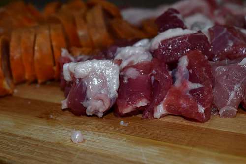 sausage meat raw fat sausage stew beef bacon pork candy 