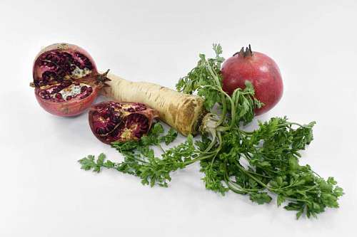 pomegranate parsley pomegranate kernel vegetables salad seed organic vegetable fresh 
