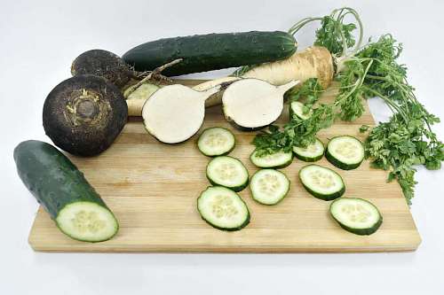 radish cucumber parsley vegetable meal leaf healthy nature health