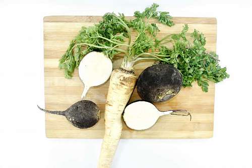 root radish parsley vegetable kitchen herb table root leaf cooking health 
