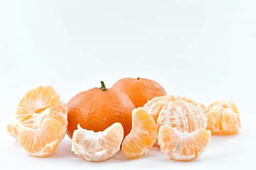 slices mandarin vegan delicious fresh vitamin citrus tropical fruit healthy